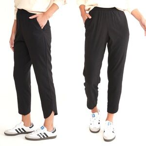 Marine Layer Allison Pant Womens Size Large Black Stretch Modal Casual Comfort